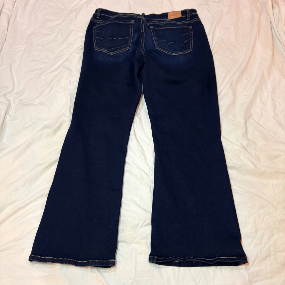 BKE Payton Mid-Rise Bootcut Jeans Dark Wash Universal Fit 33 x 29.5 Womens - Picture 2 of 11